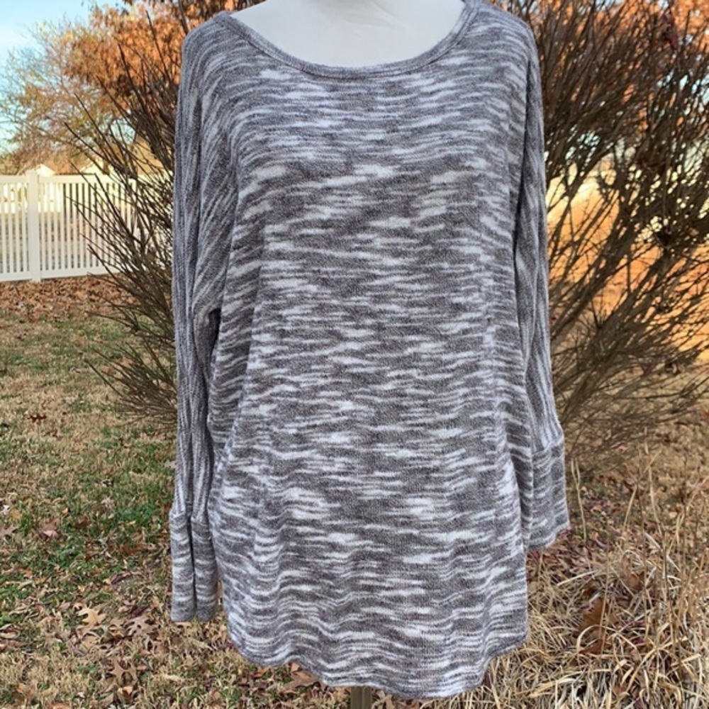 Stitch Fix Market & Spruce Gray Marled Knit Tunic sz Large